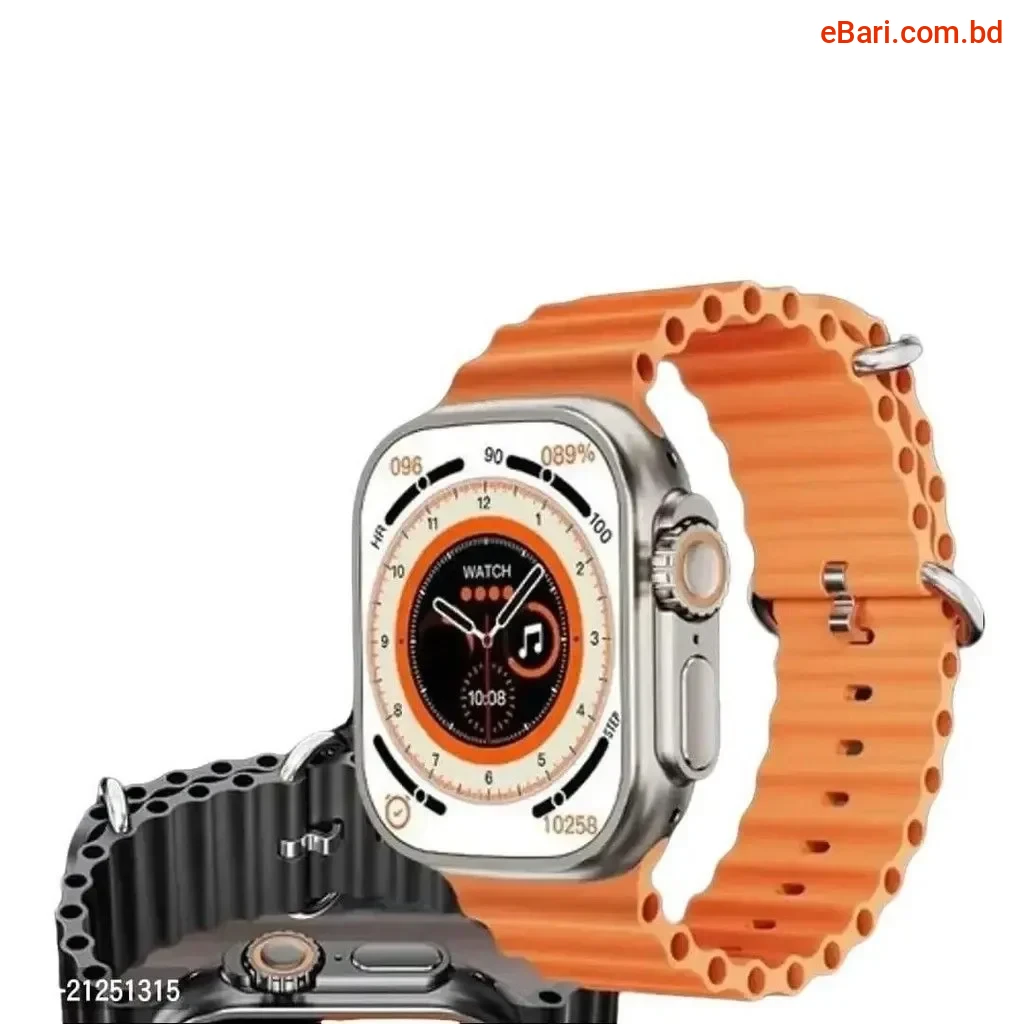 Y80 Ultra Smartwatch with 8-Strap Design Heart Rate Monitor