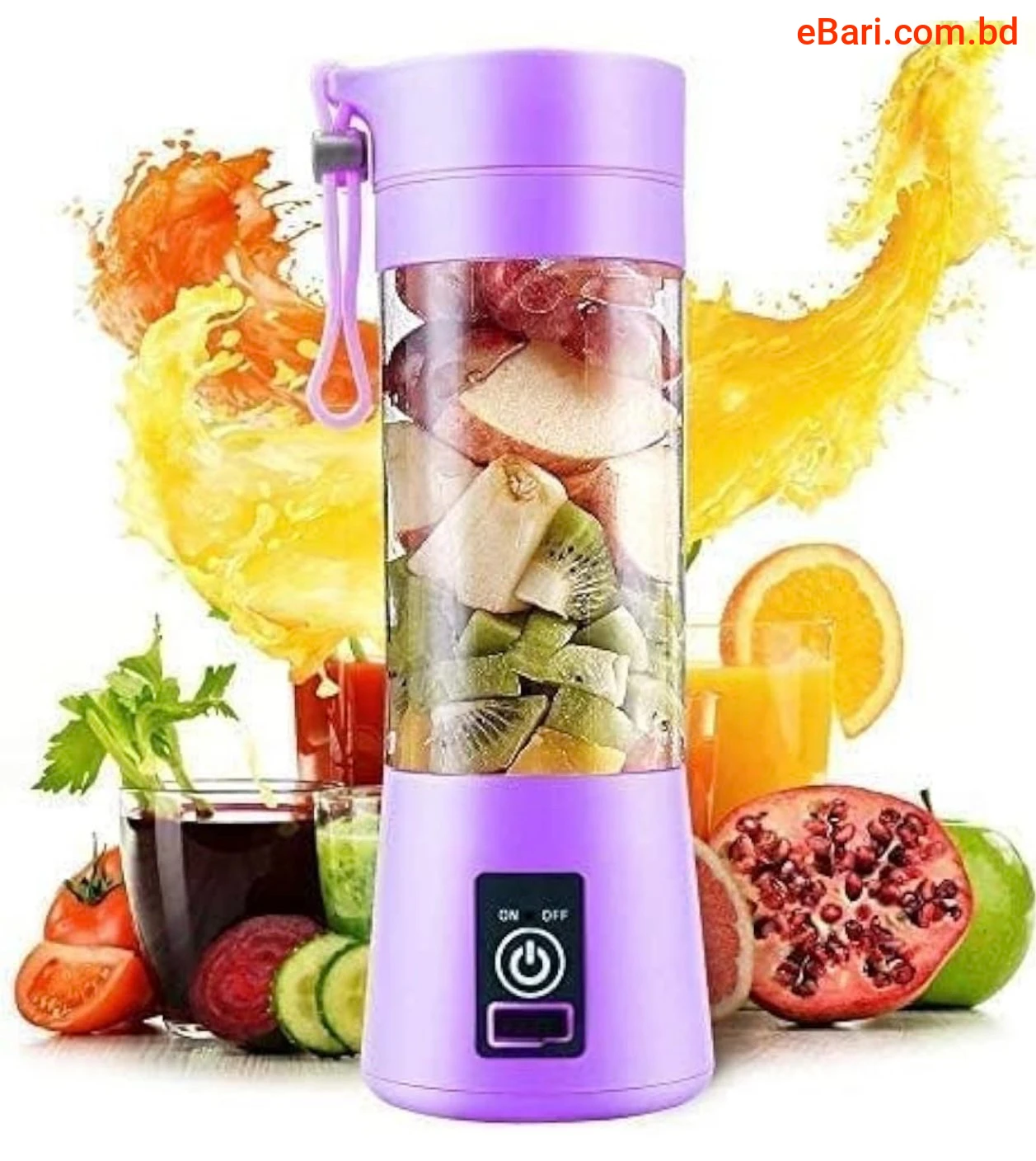 Portable Blender USB Rechargeable Electric Juice Maker Cup Juicer